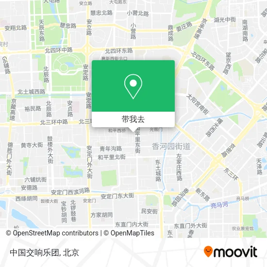 中国交响乐团地图