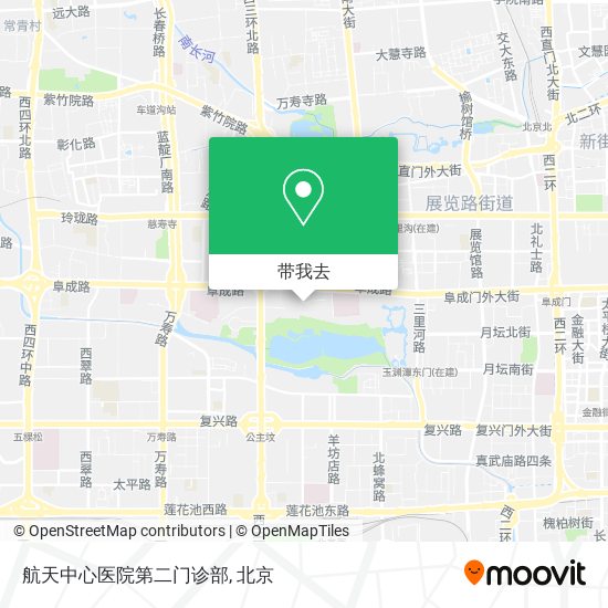 航天中心医院第二门诊部地图