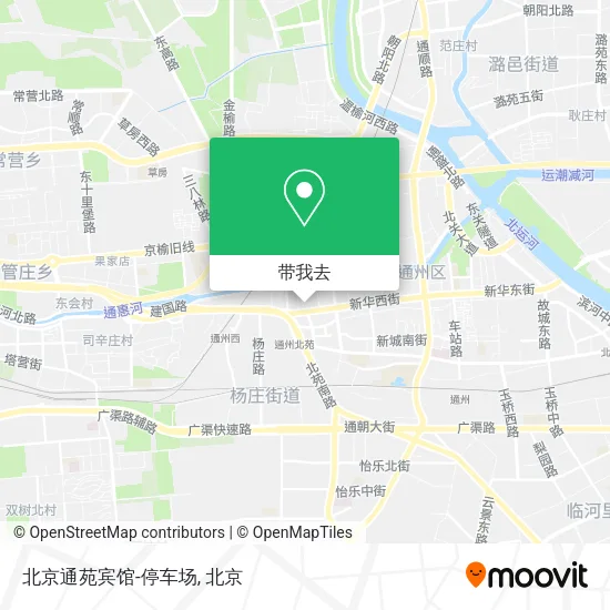 北京通苑宾馆-停车场地图