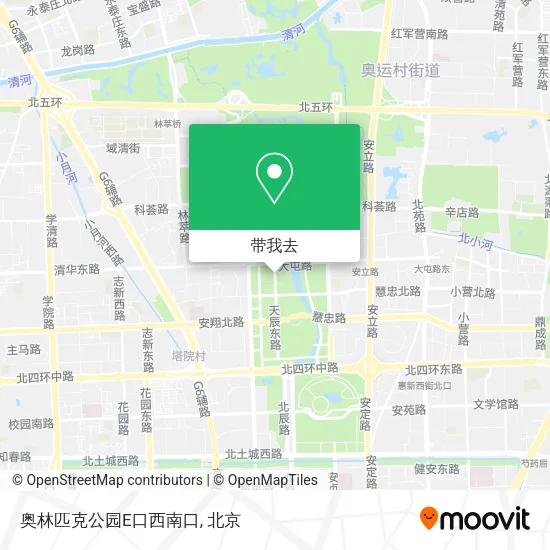 奥林匹克公园E口西南口地图