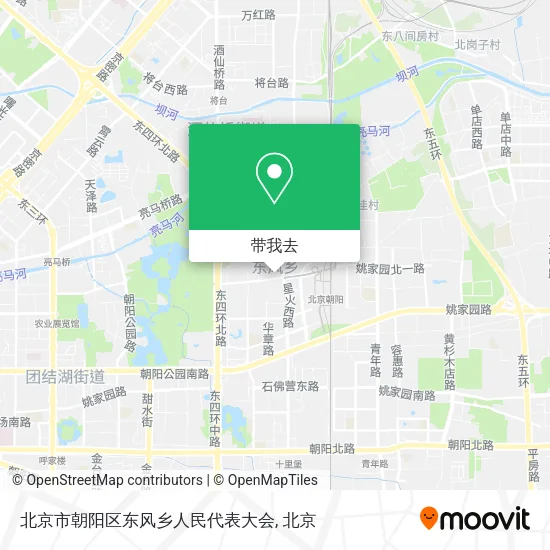 北京市朝阳区东风乡人民代表大会地图