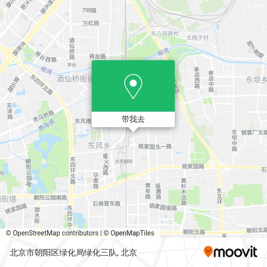 北京市朝阳区绿化局绿化三队地图