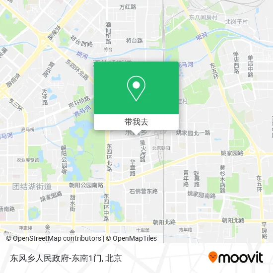 东风乡人民政府-东南1门地图