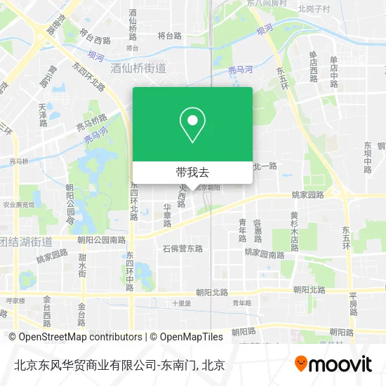 北京东风华贸商业有限公司-东南门地图