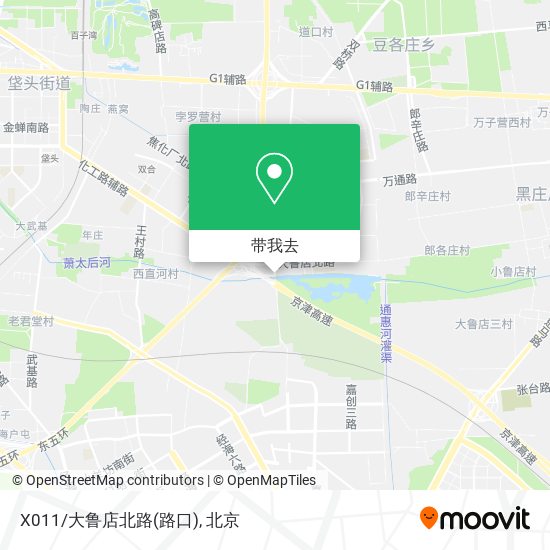 X011/大鲁店北路(路口)地图