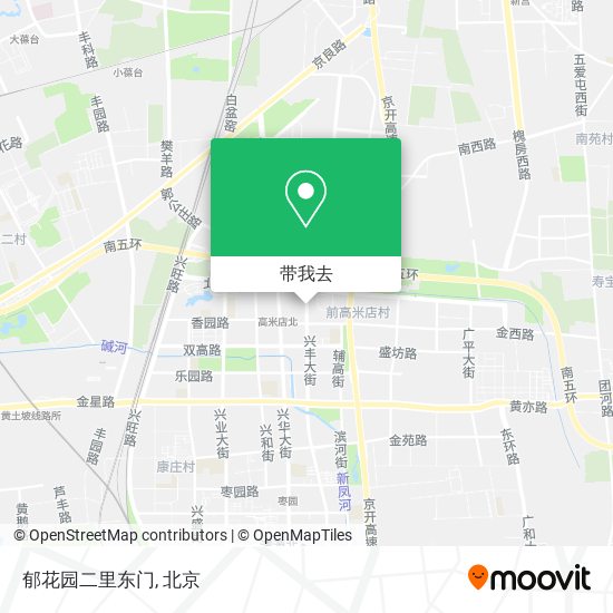 郁花园二里东门地图