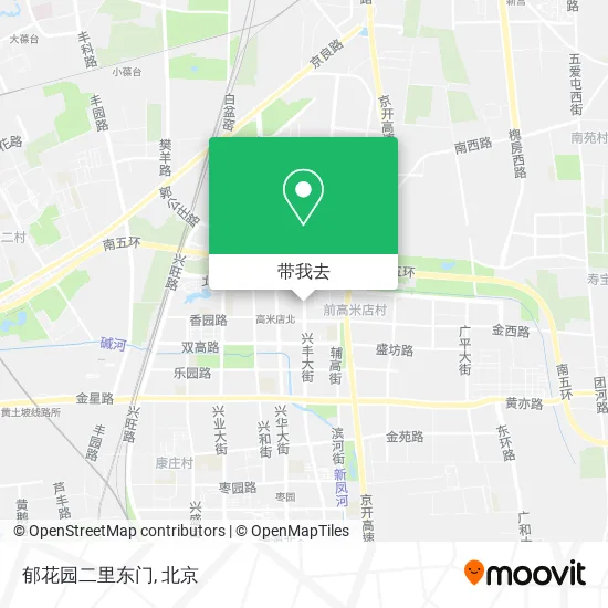 郁花园二里东门地图