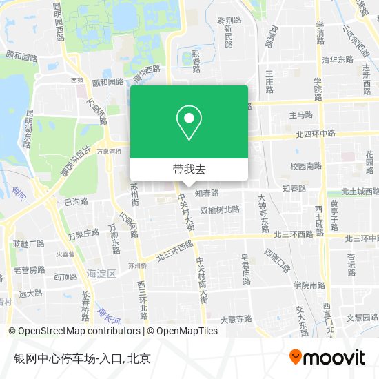银网中心停车场-入口地图