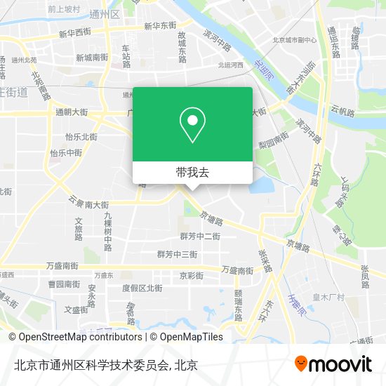 北京市通州区科学技术委员会地图