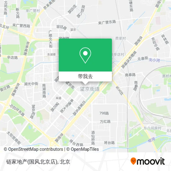 链家地产(国风北京店)地图