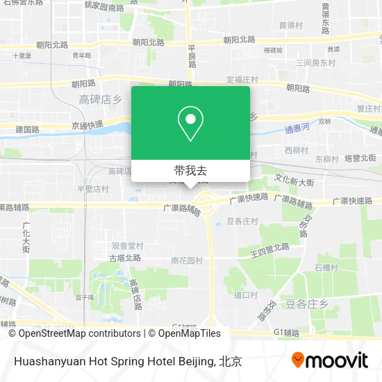Huashanyuan Hot Spring Hotel Beijing地图