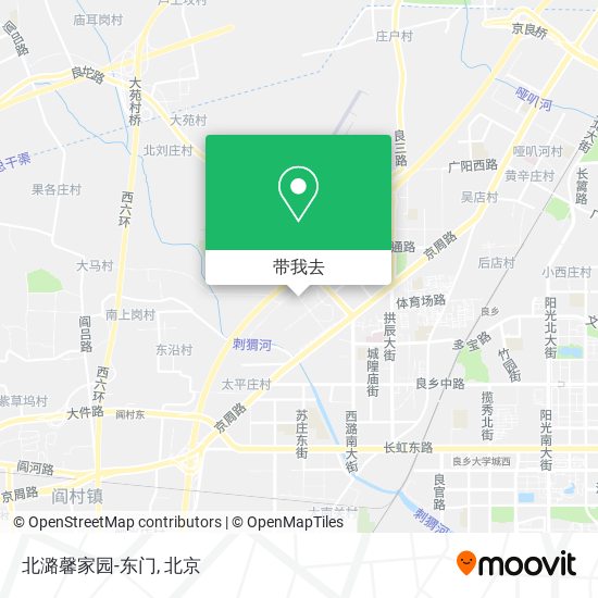 北潞馨家园-东门地图