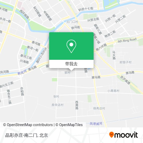 晶彩亦庄-南二门地图