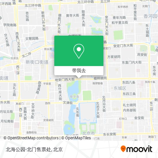 北海公园-北门售票处地图