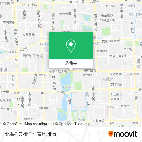 北海公园-北门售票处地图
