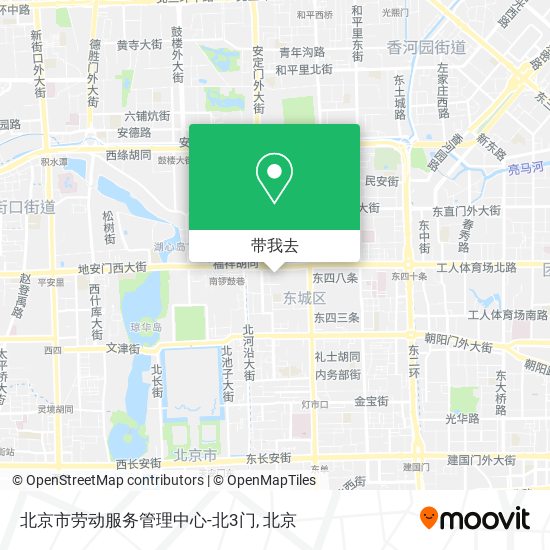 北京市劳动服务管理中心-北3门地图