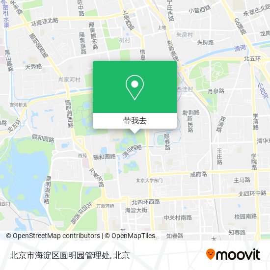 北京市海淀区圆明园管理处地图