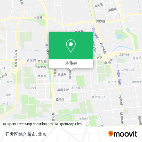 开发区综合超市地图