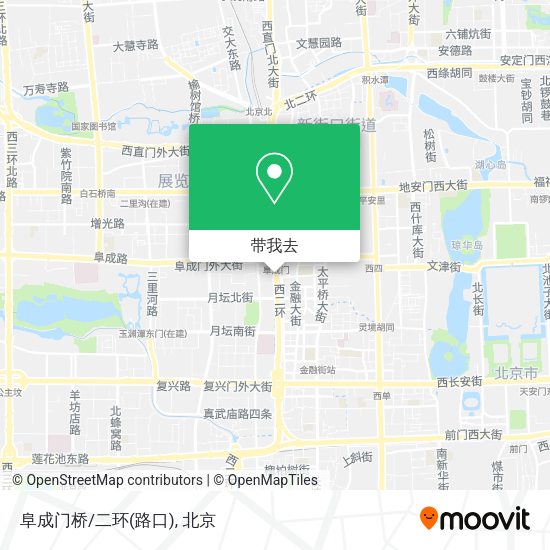 阜成门桥/二环(路口)地图