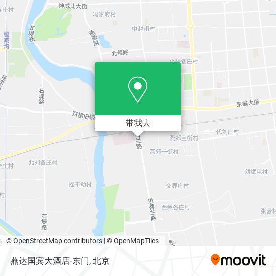 燕达国宾大酒店-东门地图