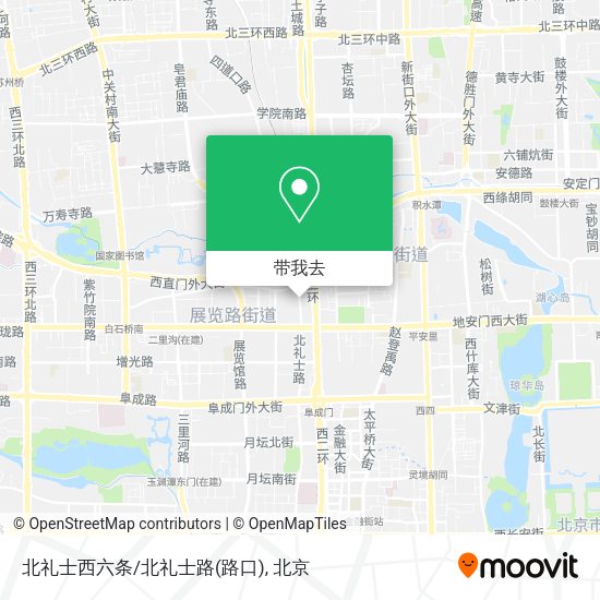 北礼士西六条/北礼士路(路口)地图