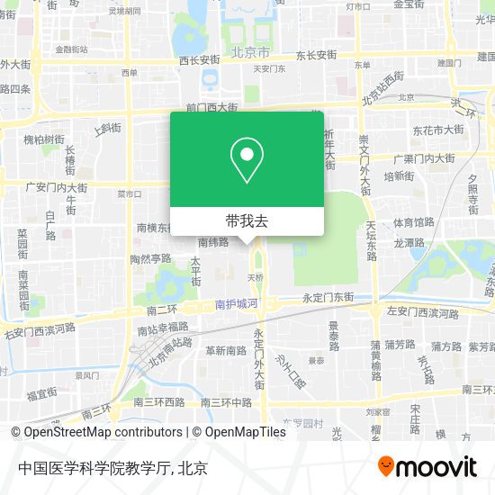 中国医学科学院教学厅地图