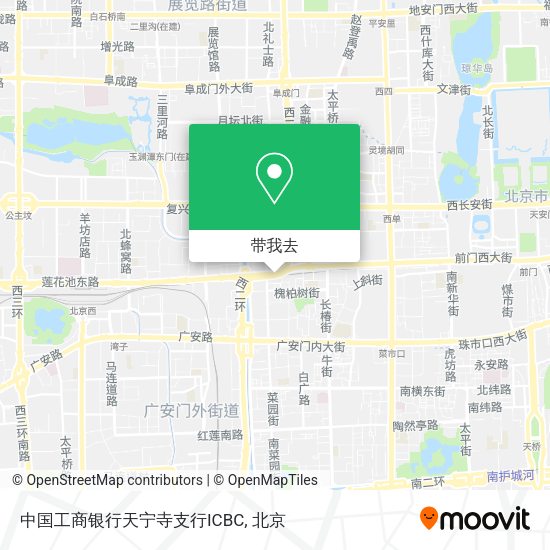 中国工商银行天宁寺支行ICBC地图