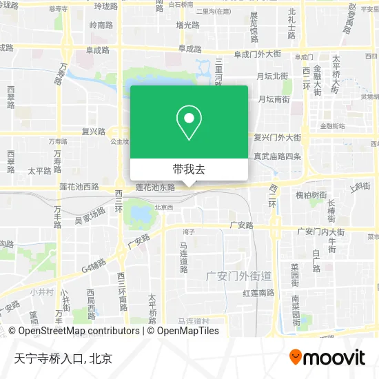 天宁寺桥入口地图
