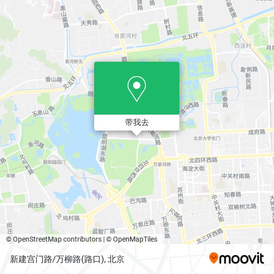 新建宫门路/万柳路(路口)地图