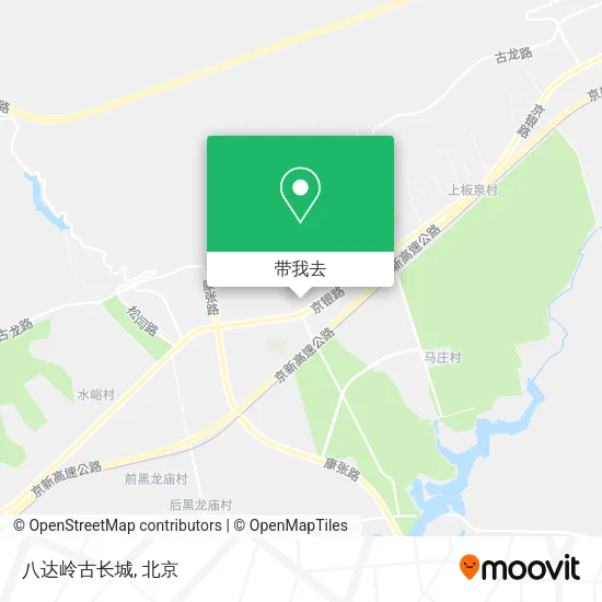 八达岭古长城地图
