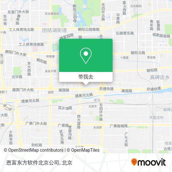 恩富东方软件北京公司地图