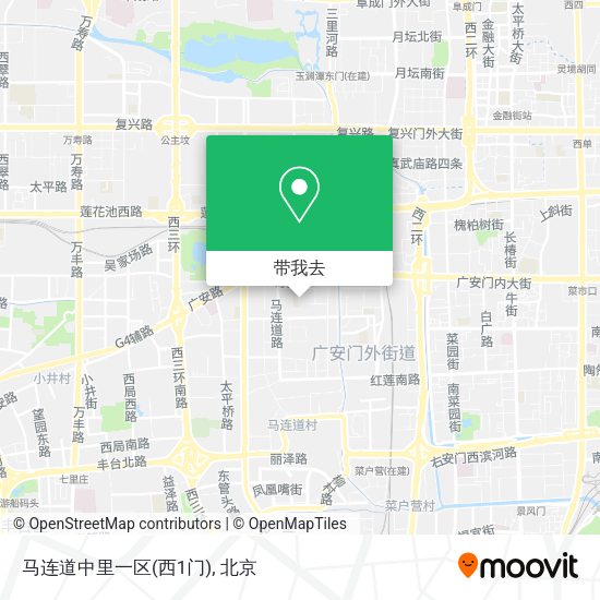 马连道中里一区(西1门)地图