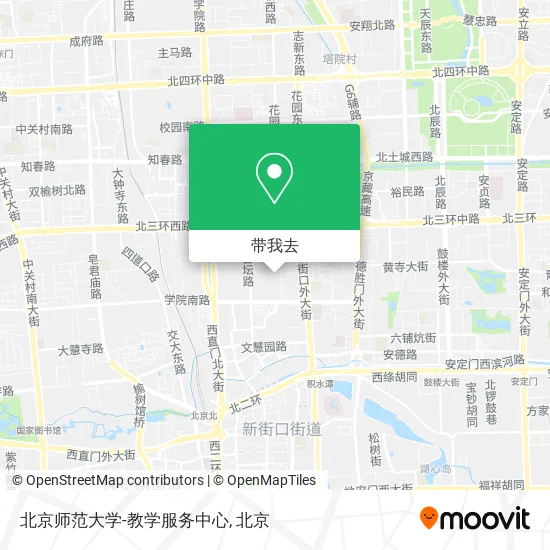 北京师范大学-教学服务中心地图