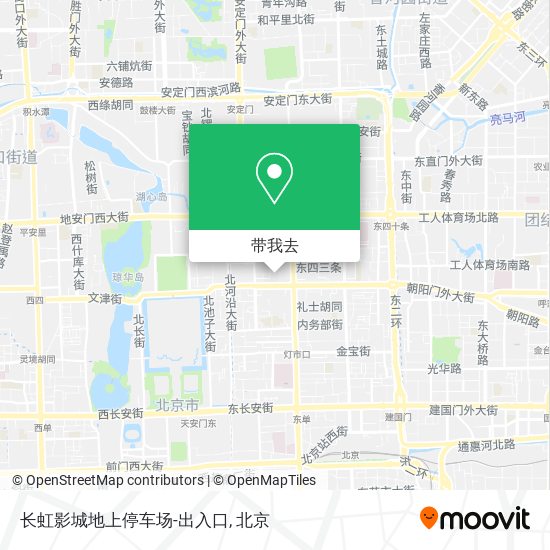 长虹影城地上停车场-出入口地图