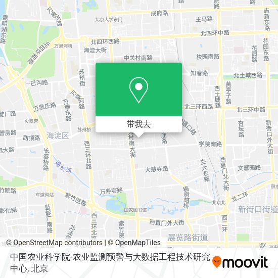 中国农业科学院-农业监测预警与大数据工程技术研究中心地图