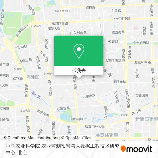 中国农业科学院-农业监测预警与大数据工程技术研究中心地图