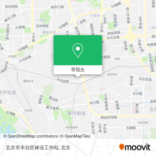 北京市丰台区林业工作站地图