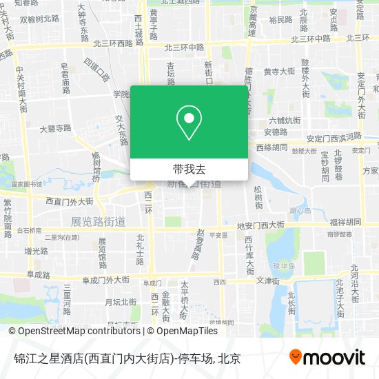 锦江之星酒店(西直门内大街店)-停车场地图