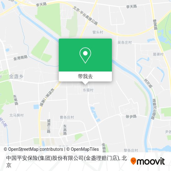 中国平安保险(集团)股份有限公司(金盏理赔门店)地图
