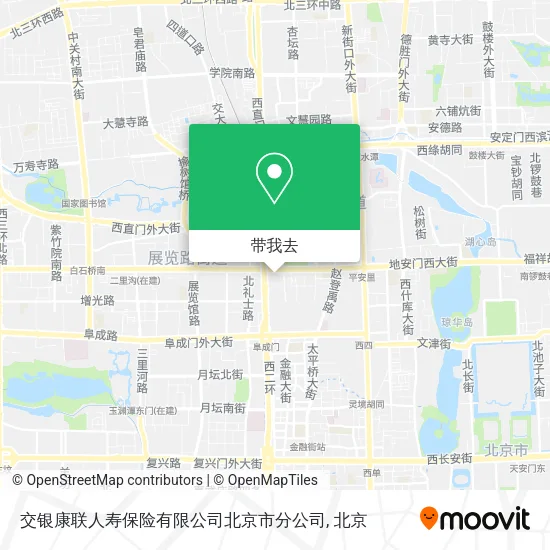 交银康联人寿保险有限公司北京市分公司地图