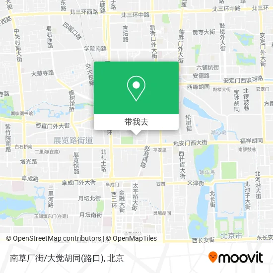 南草厂街/大觉胡同(路口)地图