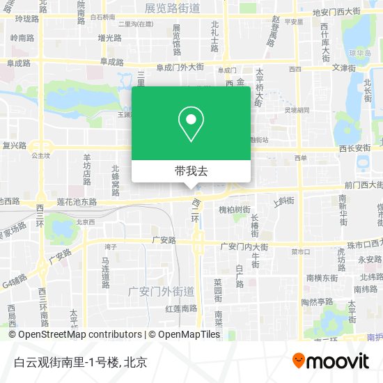 白云观街南里-1号楼地图