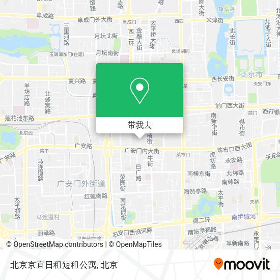 北京京宜日租短租公寓地图