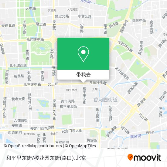 和平里东街/樱花园东街(路口)地图