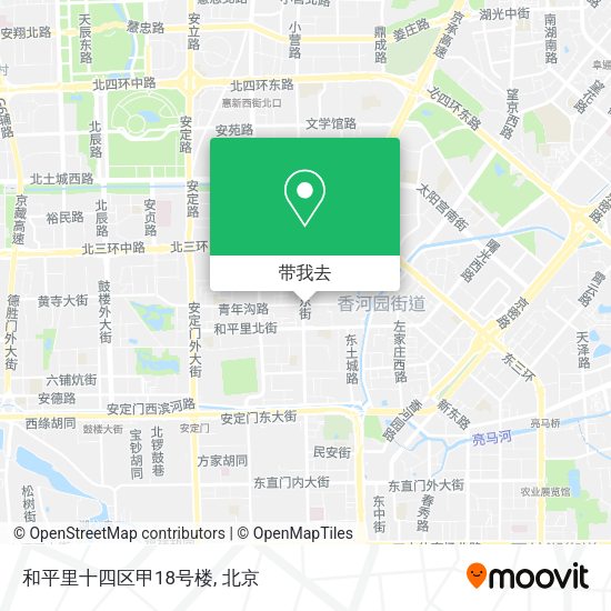 和平里十四区甲18号楼地图