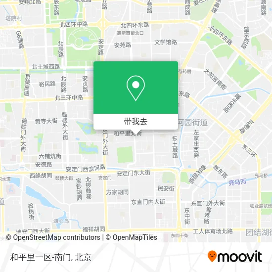 和平里一区-南门地图