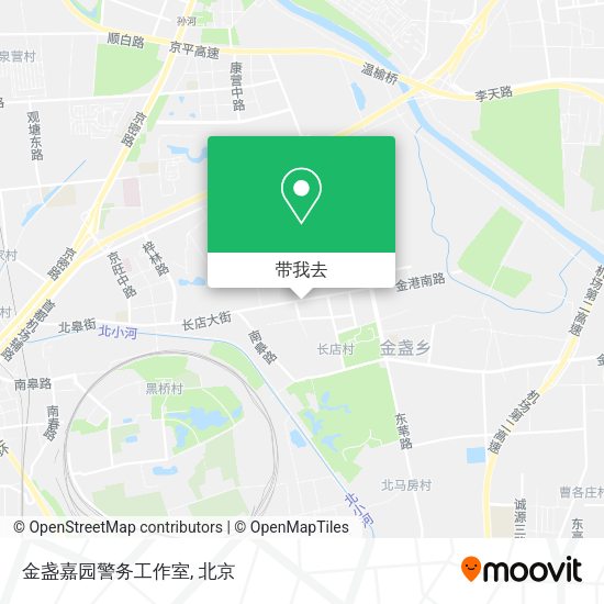 金盏嘉园警务工作室地图