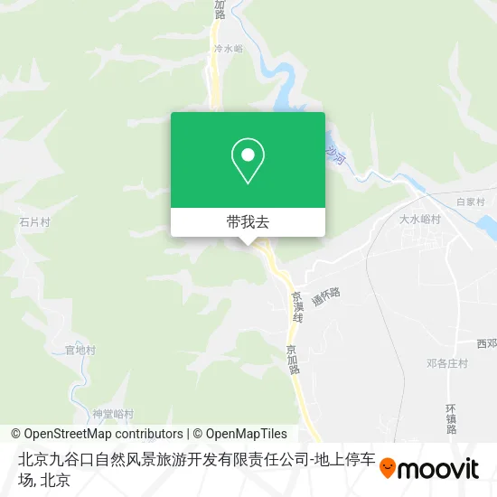 北京九谷口自然风景旅游开发有限责任公司-地上停车场地图