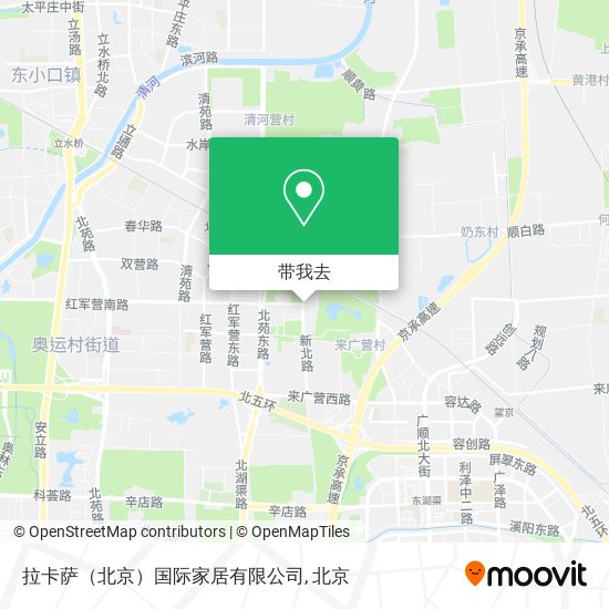 拉卡萨（北京）国际家居有限公司地图