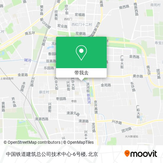 中国铁道建筑总公司技术中心-6号楼地图